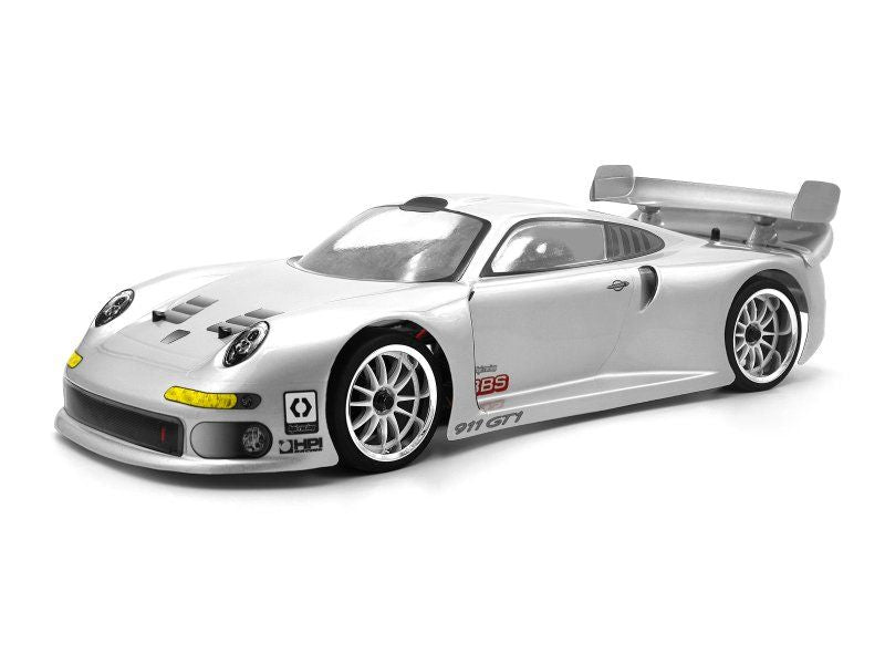 HPI Racing Porsche 911 GT1 200mm Clear Body – 1/10 Scale RC On-Road Shell