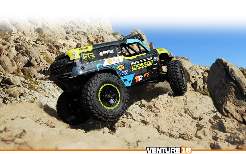 HPI Racing Venture18 U4 Flux Ford Bronco 4400 VGJR RTR Brushless 1/18 Crawler