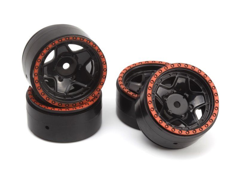 HPI Racing CL-5 Beadlock Wheels 1.2in Red (4pcs)