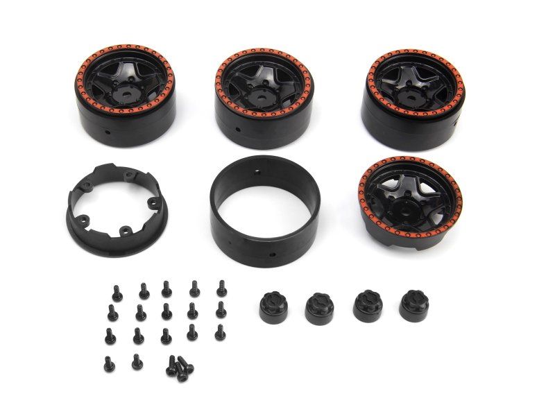 HPI Racing CL-5 Beadlock Wheels 1.2in Red (4pcs)