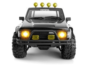 HPI Racing Venture18 Flux 1985 Toyota Hilux SR5 RTR (Black) – 1/18 Brushless Scale Trail Truck