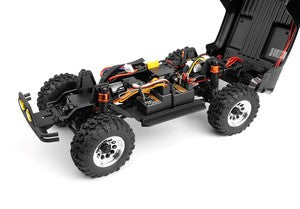 HPI Racing Venture18 Flux 1985 Toyota Hilux SR5 RTR (Black) – 1/18 Brushless Scale Trail Truck