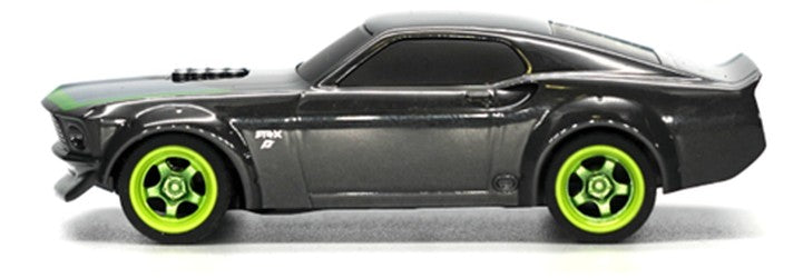HPI Racing nano-TTR 1969 Ford Mustang RTR-X 1/64 2WD Micro RC Car Grey - Complete RTR with Radio