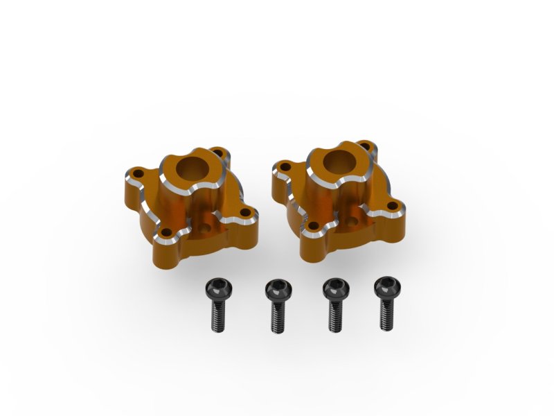 HPI Racing Aluminum Rear Hub Set Orange for Venture18 (2pcs)