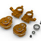 HPI Racing Aluminum Portal Steering Spindle Set Orange for Venture18