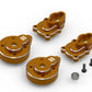 HPI Racing Aluminum Portal Rear Hub Set Orange for Venture18 (2pcs)
