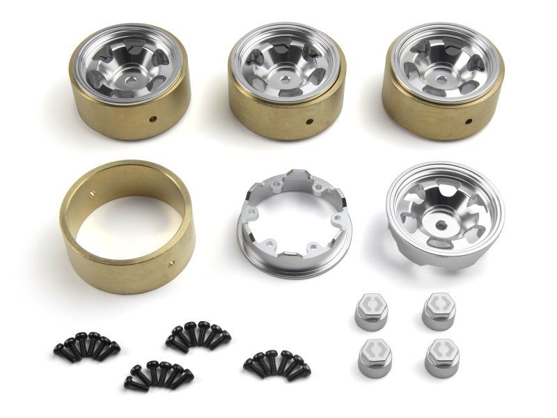 HPI Racing CL-6 Aluminum Beadlock Wheel 1.2in (Silver / 4 Pcs) – Venture18 Upgrade