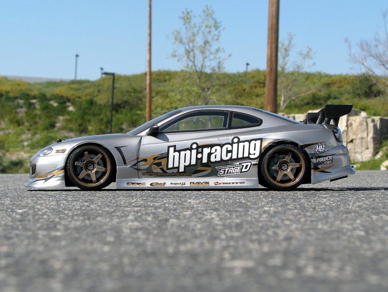 HPI Racing Nissan Silvia S15 Clear Drift Body Shell 200mm with Aero Kit and 3D Wing for 1/10 Scale Touring Cars