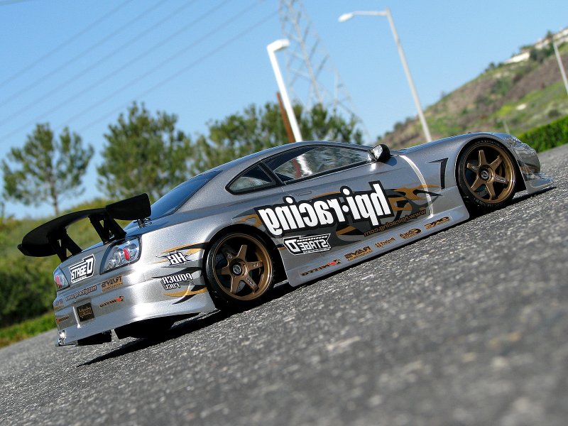 HPI Racing Nissan Silvia S15 Clear Drift Body Shell 200mm with Aero Kit and 3D Wing for 1/10 Scale Touring Cars