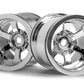 HPI Racing Scorch 6-Spoke Wheel Shiny Chrome 55x50mm (2pcs) for 1/10 Scale Trucks