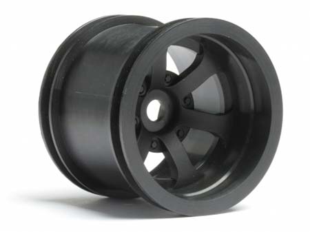 HPI Racing Scorch 6-Spoke Wheel Black 55x50mm (2pcs) for 1/10 Scale Trucks