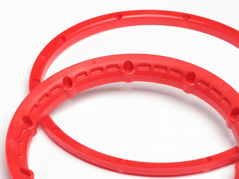 HPI Racing Heavy Duty Wheel Beadlock Rings Red (for 2 Wheels)