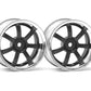 HPI Racing Rays Gram Lights 57S-Pro Wheel Chrome/Gunmetal 3mm Offset for 1/10 Scale Touring Cars