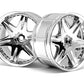 HPI Racing LP35 Work LS406 Chrome Wheels (2-Pack)