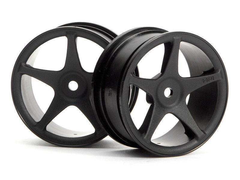 HPI Racing Super Star Wheel 26mm 1mm Offset Black for 1/10 Scale Touring Cars