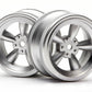 HPI Racing Matte Chrome Vintage 5 Spoke Wheel 26mm 0mm Offset (2pcs) for 1/10 Scale On-Road Cars