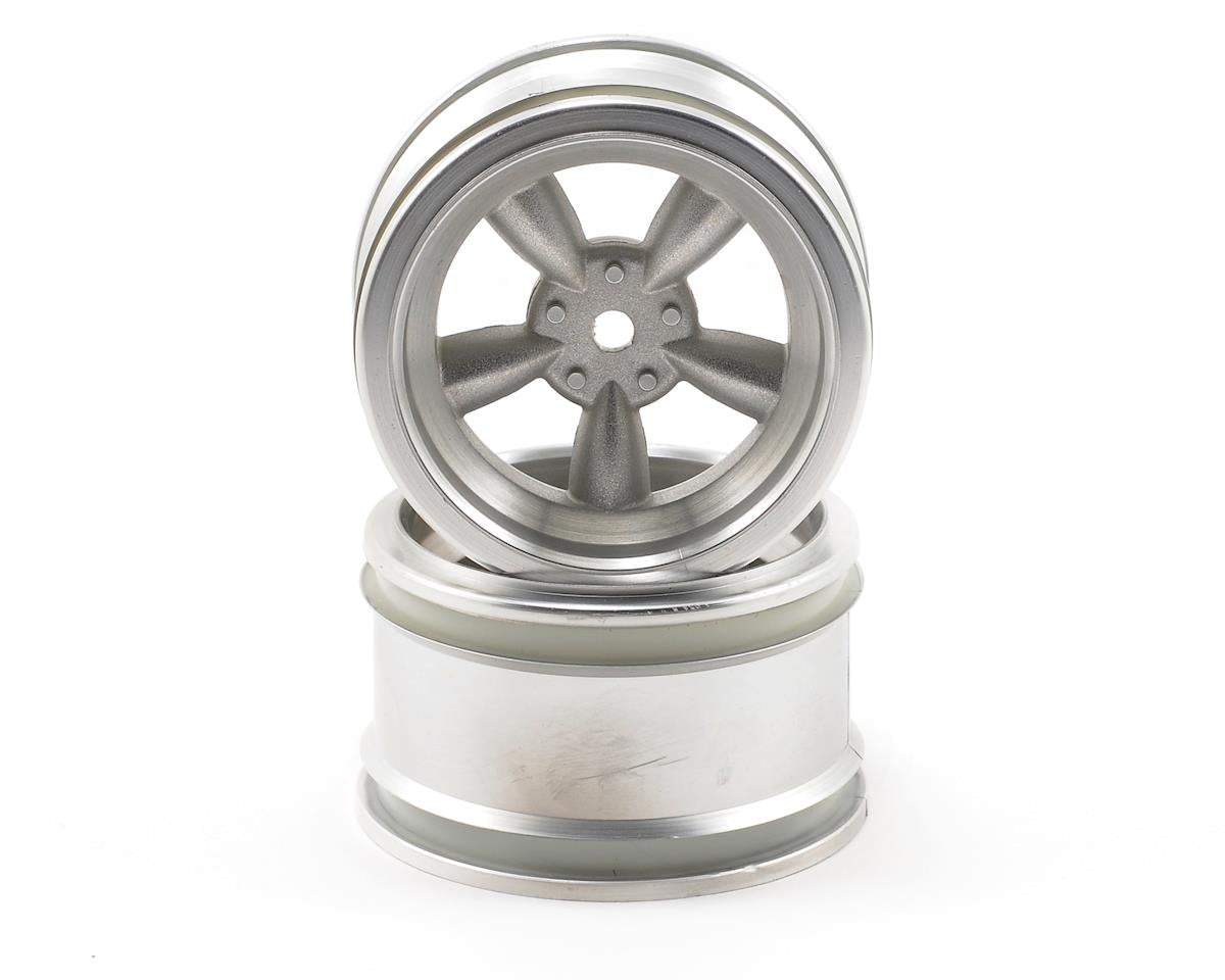 HPI Racing Vintage 5-Spoke Wheels 31mm Matte Chrome — 6mm Offset