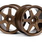 HPI Racing TE37 Wheel 26mm Bronze 0mm Offset for 1/10 Scale Touring Cars
