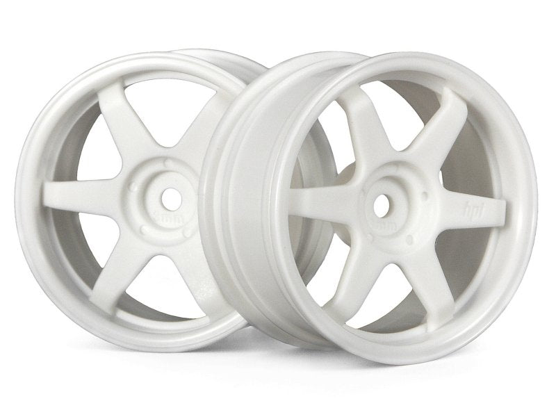 HPI Racing TE37 Wheel 26mm 3mm Offset White for 1/10 Scale Touring Cars