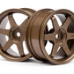 HPI Racing TE37 Wheels 26mm 3mm Offset Bronze (2pcs) for 1/10 Scale Touring Cars