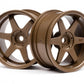 HPI Racing TE37 Wheel 26mm Bronze 6mm Offset for 1/10 Scale Touring Cars