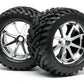 HPI Racing Mounted Goliath Tire 178x97mm on Blast Wheel Chrome for Savage X Monster Trucks