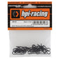 HPI Racing Large Black Body Pins 20 Pieces for RC Vehicles