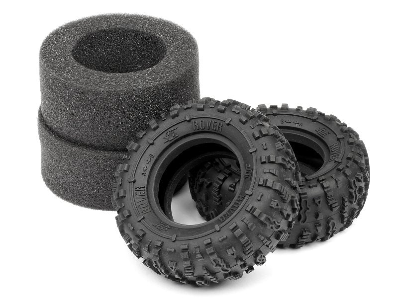HPI Racing Rover 1.9 Red Tire 2 Pieces for 1.9 Inch Crawlers
