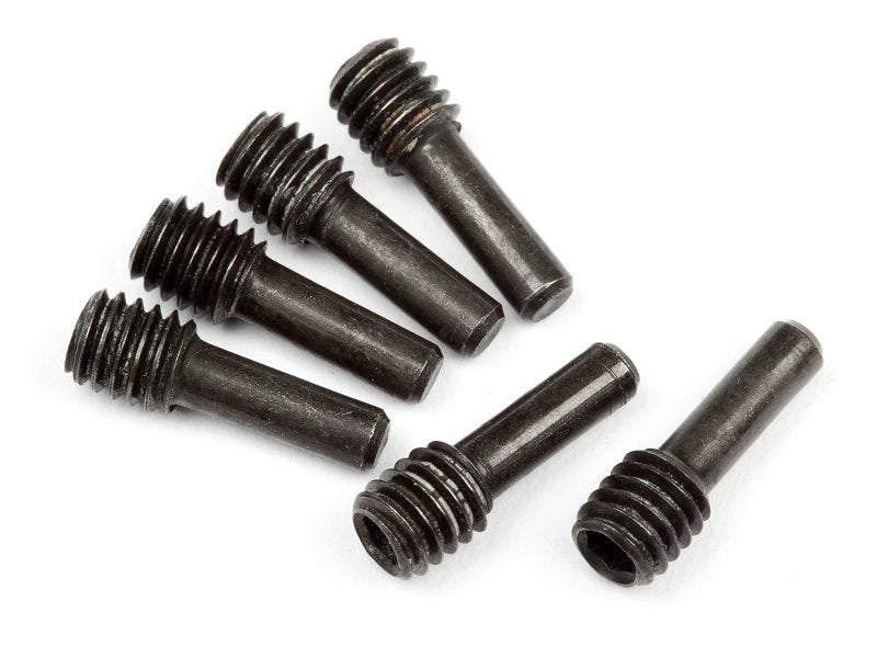 HPI Racing M4x2.5x12mm Black Screw Shafts (6-Pack) — Savage X