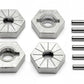 HPI Racing 17mm Silver Hex Wheel Hubs (4-Pack) — Savage X
