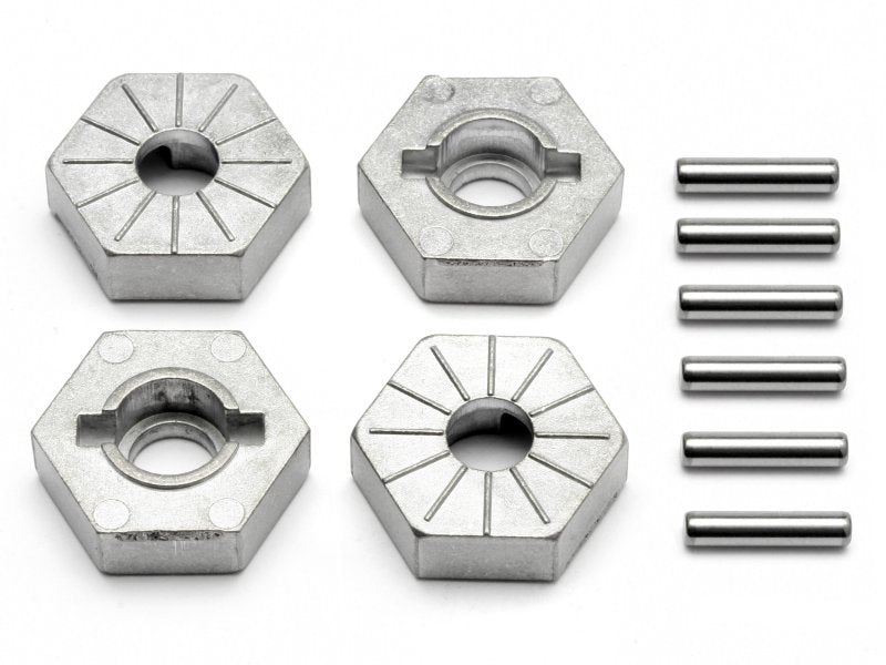 HPI Racing 17mm Silver Hex Wheel Hubs (4-Pack) — Savage X