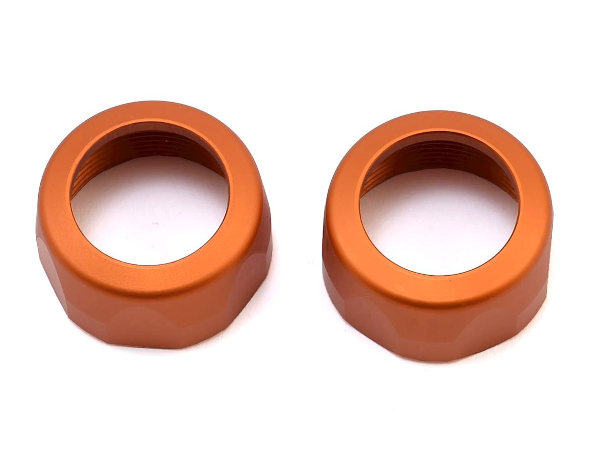 HPI Racing Shock Caps 20x12mm (Orange) for Baja 5T / 5B SS (2-Pack)