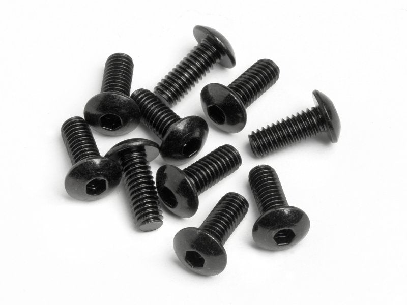 HPI Racing M4x10mm Button Head Hex Screws (10-Pack)