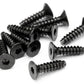 HPI Racing M4x15mm TP Flat Head Hex Screws (10-Pack)