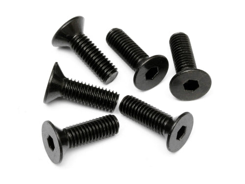 HPI Racing M5x16mm Flat Head Hex Screws (6-Pack)
