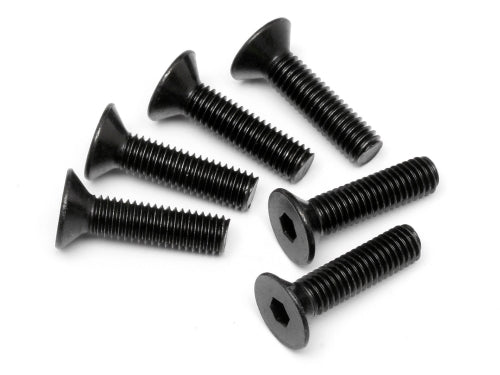 HPI Racing M5x20mm Flat Head Hex Screws (6-Pack)