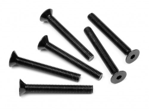 HPI Racing M5x40mm Flat Head Hex Screws (6-Pack)