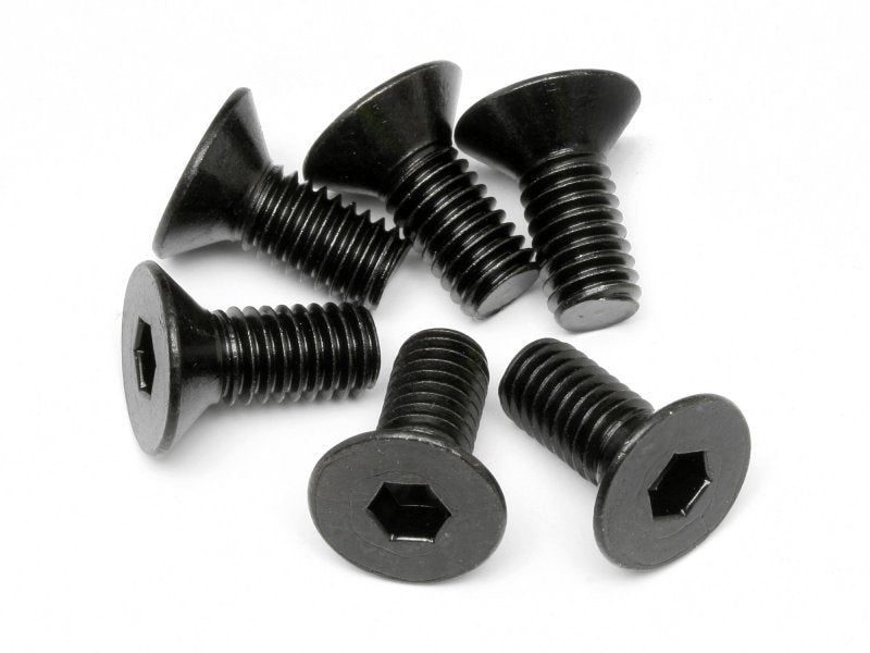 HPI Racing M6x14mm Flat Head Hex Screws (6-Pack)