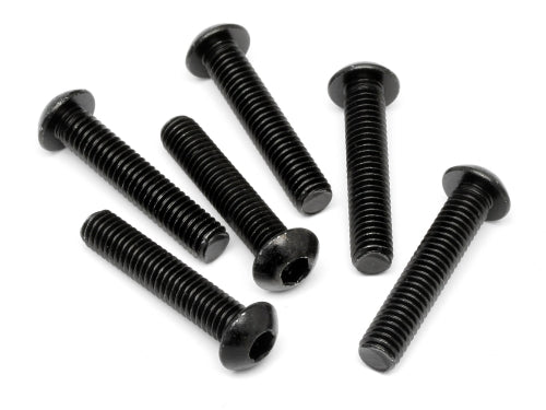 HPI Racing M6x30mm Button Head Hex Screws (6-Pack)