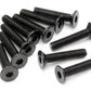 HPI Racing M3x15mm Flat Head Hex Screws (10-Pack)