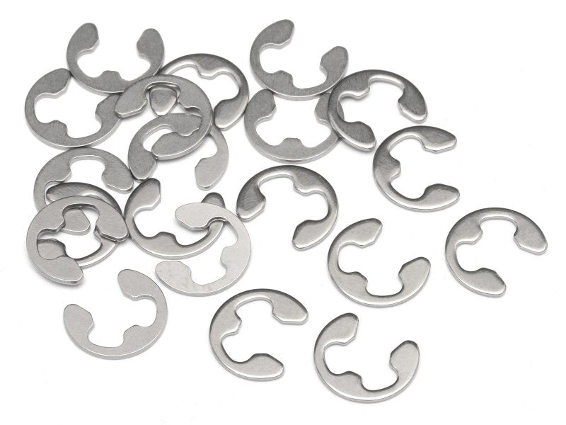 HPI Racing E-4HD Stainless Steel E-Clips (20-Pack)