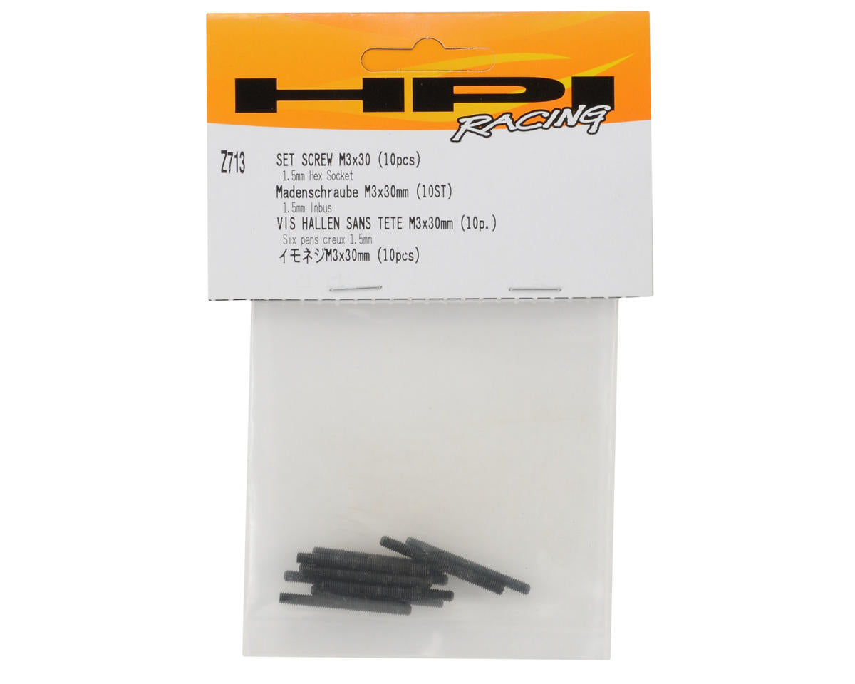 HPI Racing M3x30mm Set Screws for Firestorm (10-Pack)