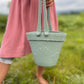Silicone Sand bucket with toys and shovel