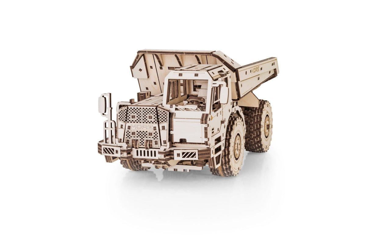 MoAZ-75053 Dump Truck — Mechanical Wooden Model, 538 Pieces