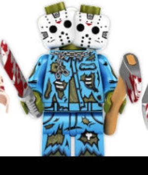 Hockey Mask Slasher Custom Minifig