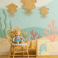 Rattan Jellyfish Wall Decor – Boho Coastal Nursery Wall Art