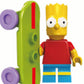 Bart Simpson with Skateboard Custom Minifig