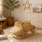 Vintage Inspired Rattan Rocking Car for Toddlers