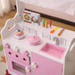 Kids Funnel 2 In 1 Pink Pretend Kitchen and Market Stall