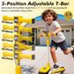 ToyRides Elite Kids Ride On 3-Wheel Scooter W/Buildable Blocks, Aged 3-9, Yellow